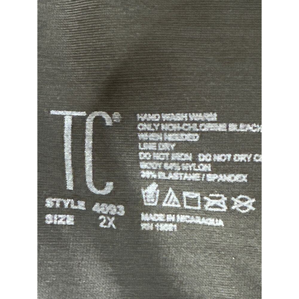 TC Fine Intimates Thigh Slimmer Bodysuit Open Bust Back Magic Shapewear Black 2X - Picture 5 of 6